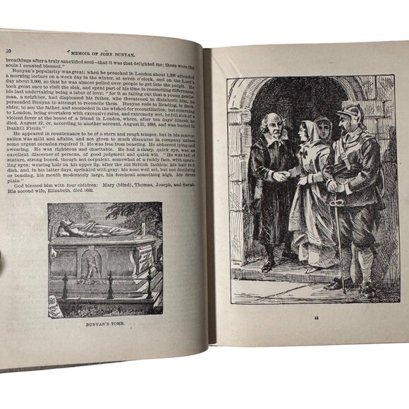 The Pilgrims Progress By John Bunyan Young Peoples Ed. Illustrated Religious - Picture 8 of 14